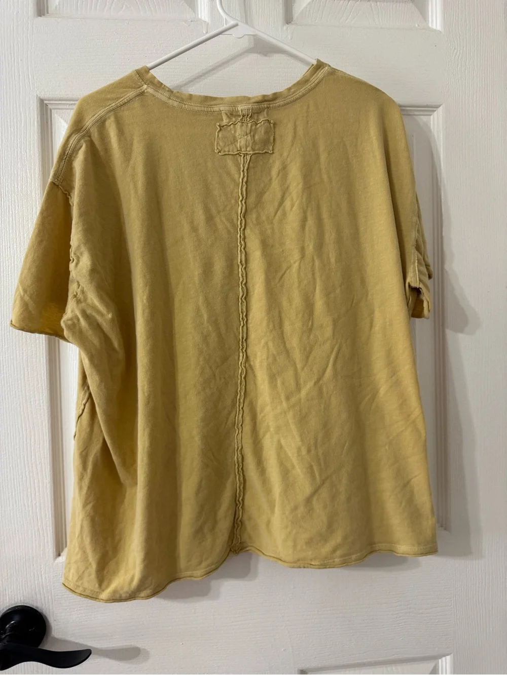 We The Free Washed Mustard Crewneck Tee - Picture 5 of 5